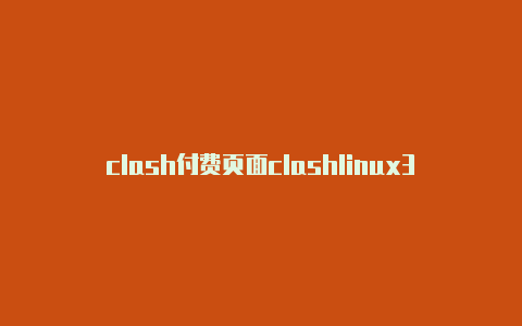 clash付费页面clashlinux386