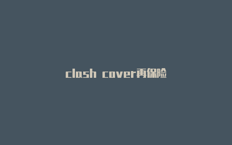 clash cover再保险